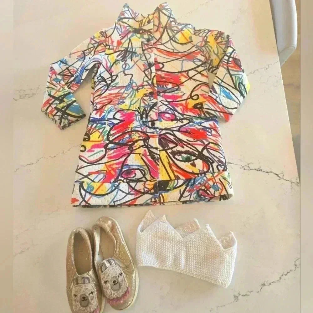 Handmade neoprene jacket crown headband shoes bundle